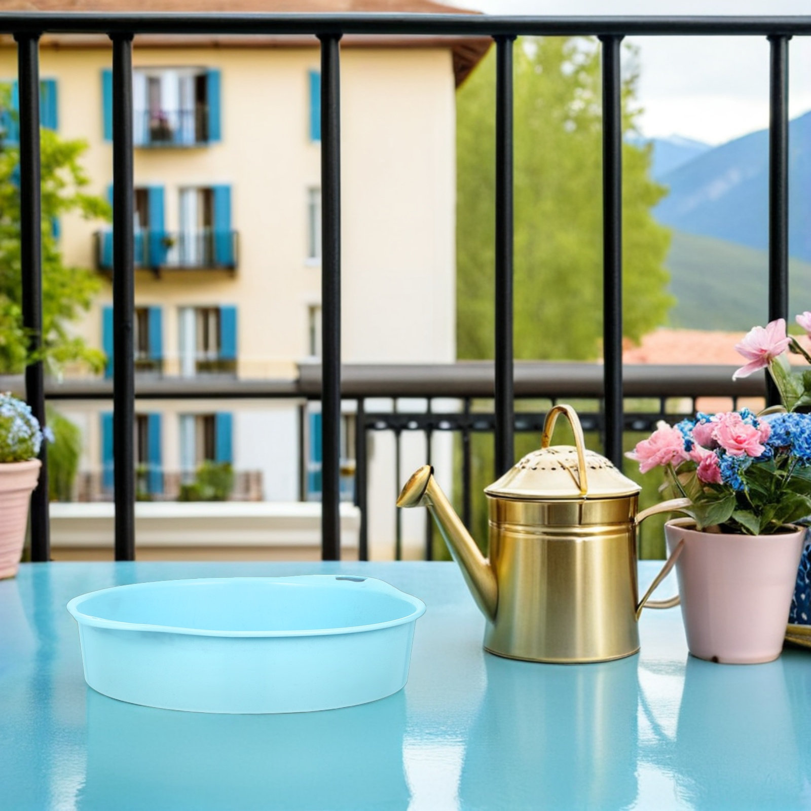 Garden Sieve Soil - قطعتان من منخل التربة البلاستيكي المستدير