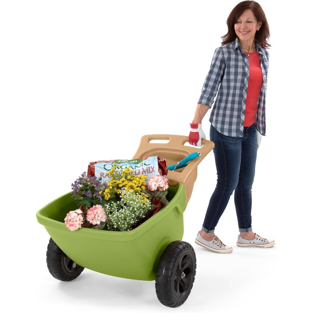 Gardening Tools Made In Usa - عربة يدوية متينة مع صينية تخزين