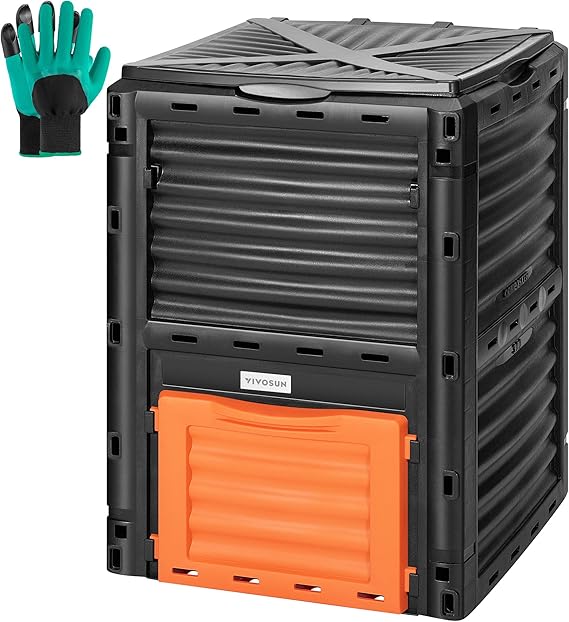 Compost Bin - سلة سماد خارجية جالون بسعة كبيرة