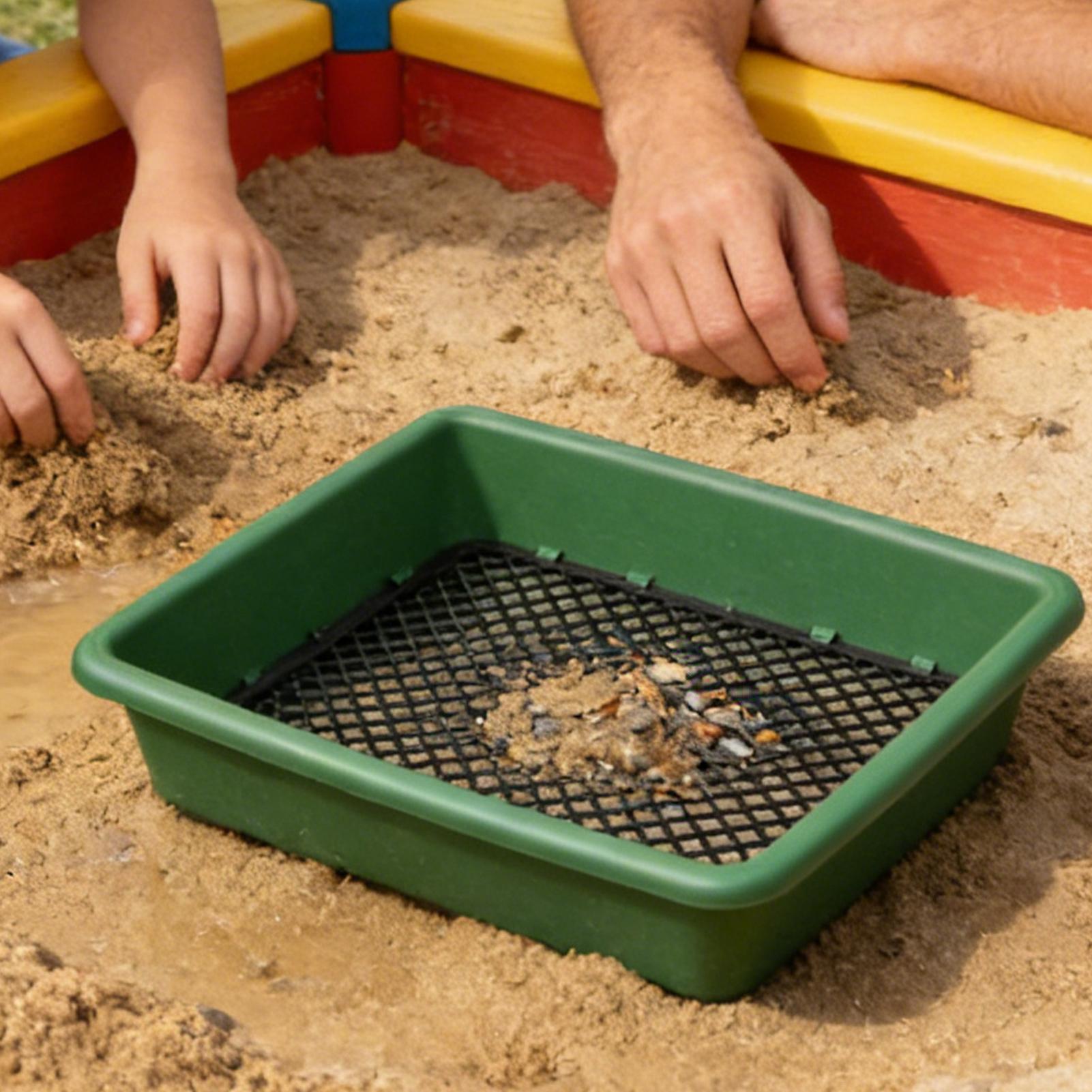 Garden Sieve Soil - منخل للحجارة مقاوم للصدأ، منخل شبكي