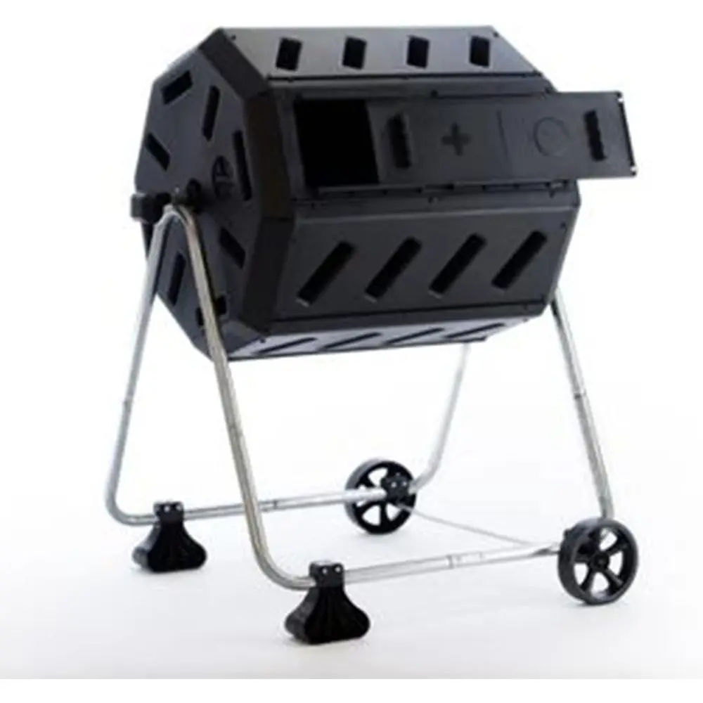 Compost Bin - صندوق سماد دوار مزدوج الغرف سعة