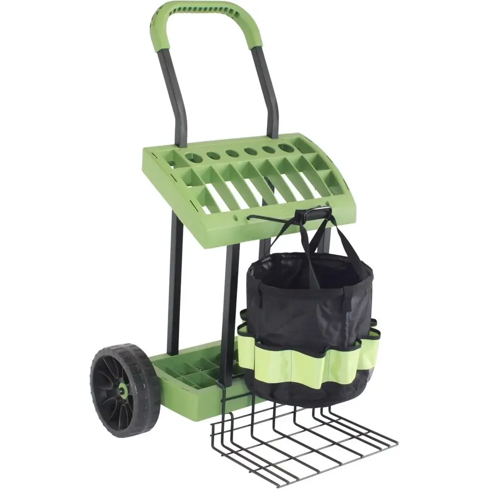 Gardening Tools Made In Usa - عربة أدوات الحديقة مع حقيبة، وحدة