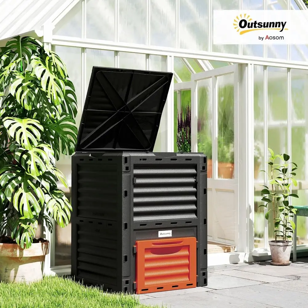 صندوق سماد خارجي كبير سعة 80 ج - مراجعة Compost Bin وسعره