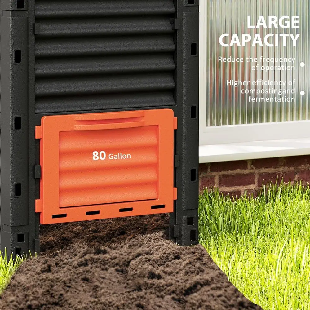 صندوق سماد خارجي كبير سعة 80 ج - مراجعة Compost Bin وسعره