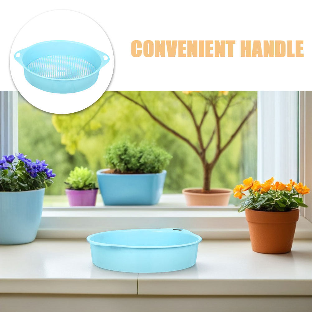 قطعتان من منخل التربة البلاستي - مراجعة Garden Sieve Soil وسعره