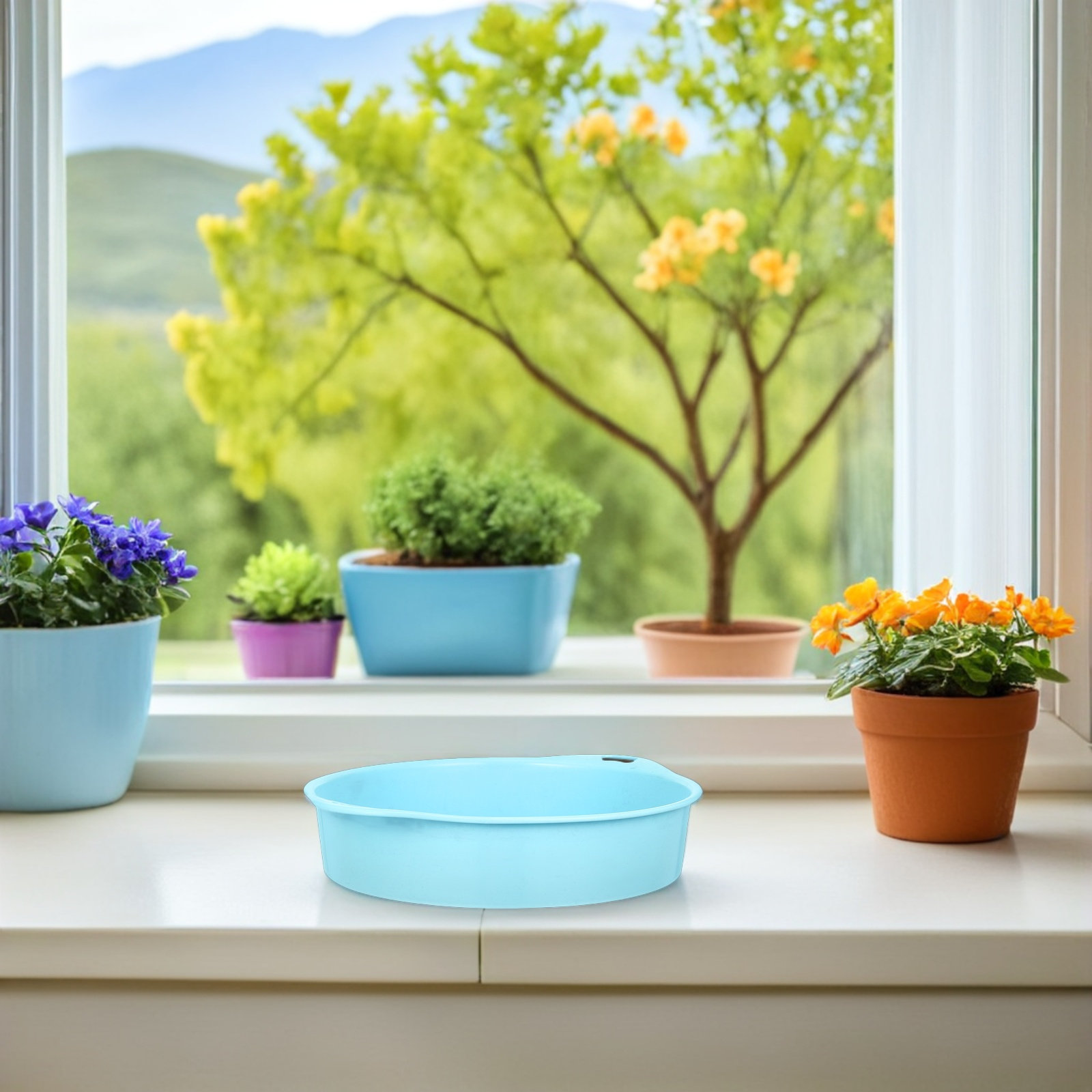 قطعتان من منخل التربة البلاستي - مراجعة Garden Sieve Soil وسعره