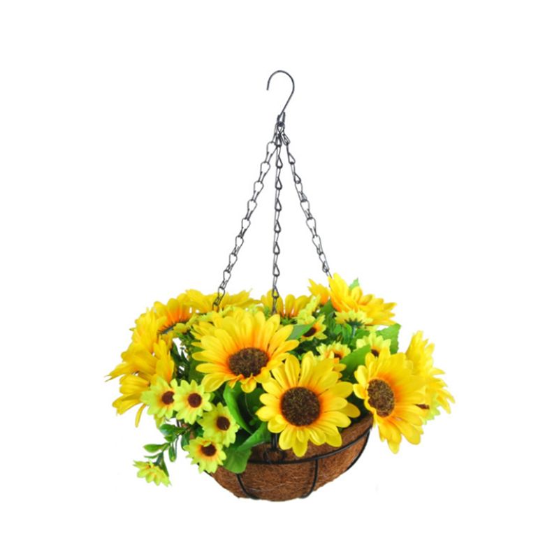 زهور صناعية معلقة في سلة لتزيي - مراجعة Gardening Tools Yellow وسعره