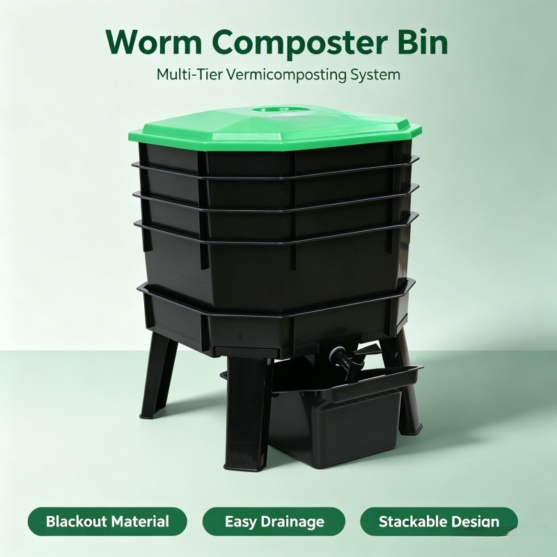 صندوق تسميد الديدان لتدوير نفا - مراجعة Compost Bin وسعره