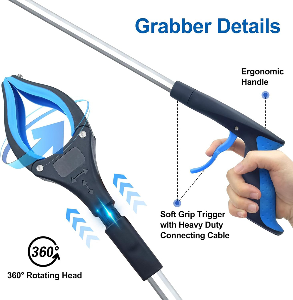 ملقط قابل للطي لالتقاط القمامة - مراجعة Gardening Tools For Seniors وسعره