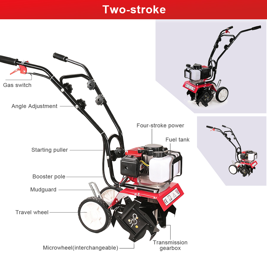 محراث دوار صغير متعدد الوظائف  - مراجعة Gardening Tools And Equipment وسعره
