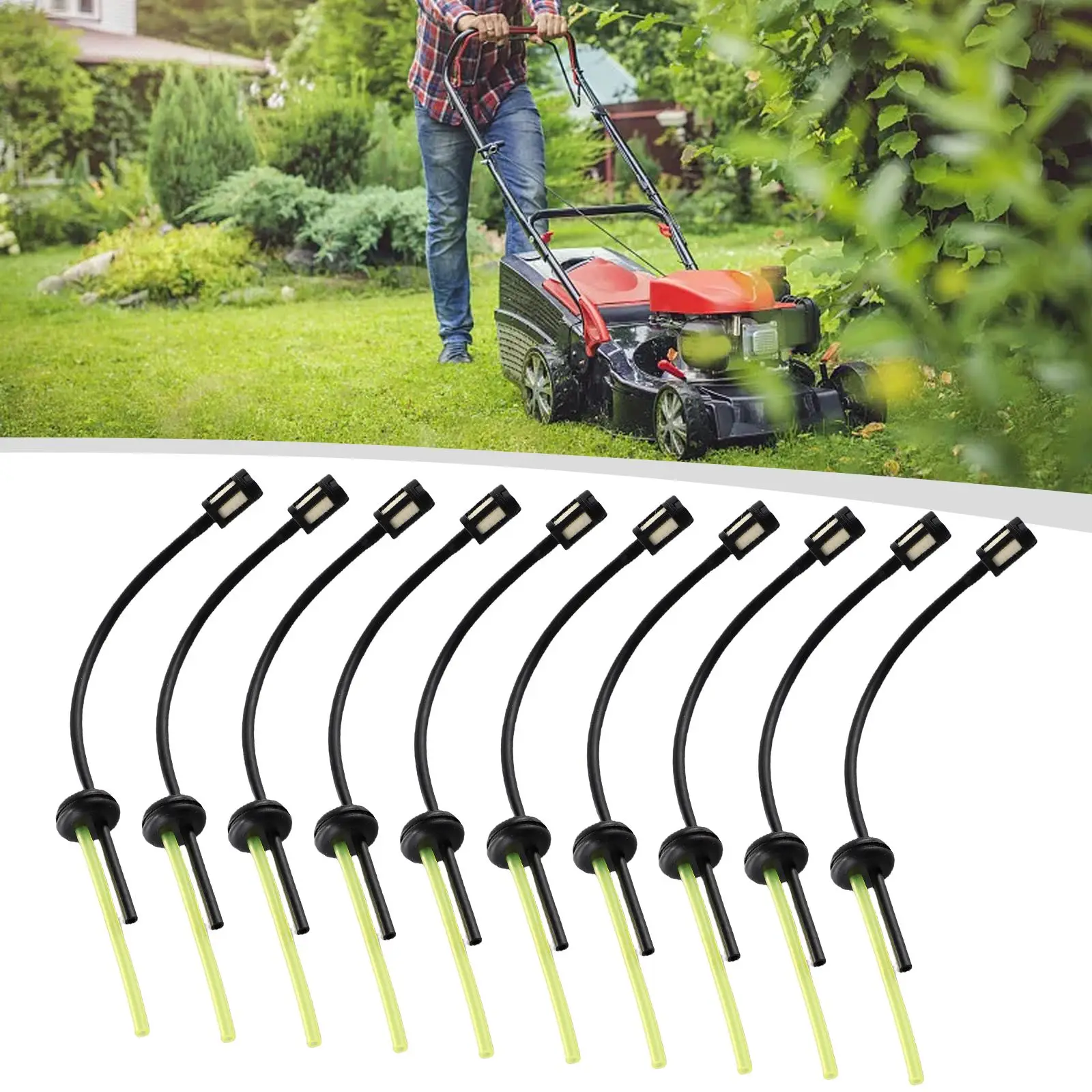 10 قطع من أنابيب خرطوم الوقود  - مراجعة Gardening Tools Yellow وسعره