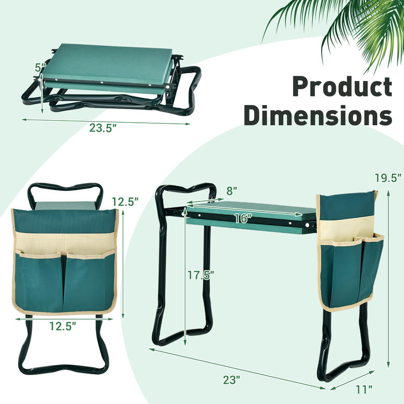 مقعد ومسند للركوع في الحديقة،  - مراجعة Gardening Tools For Seniors وسعره