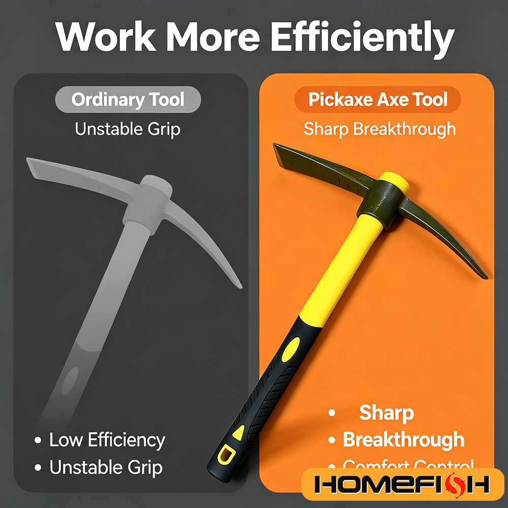مجموعة مجرفة ماتوك 15 بوصة بمق - مراجعة Gardening Tools Yellow وسعره