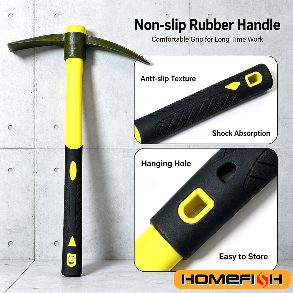 مجموعة مجرفة ماتوك 15 بوصة بمق - مراجعة Gardening Tools Yellow وسعره