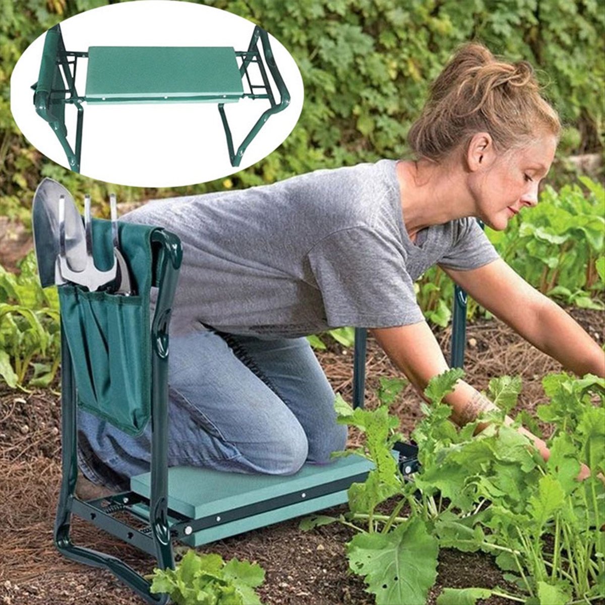 مقعد ومسند ركوع للحديقة 2 في 1 - مراجعة Gardening Tools For Seniors وسعره