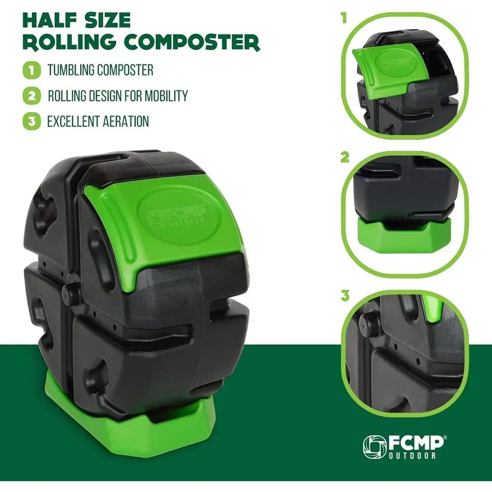 صندوق سماد دوار للحدائق بغرفة  - مراجعة Compost Bin وسعره