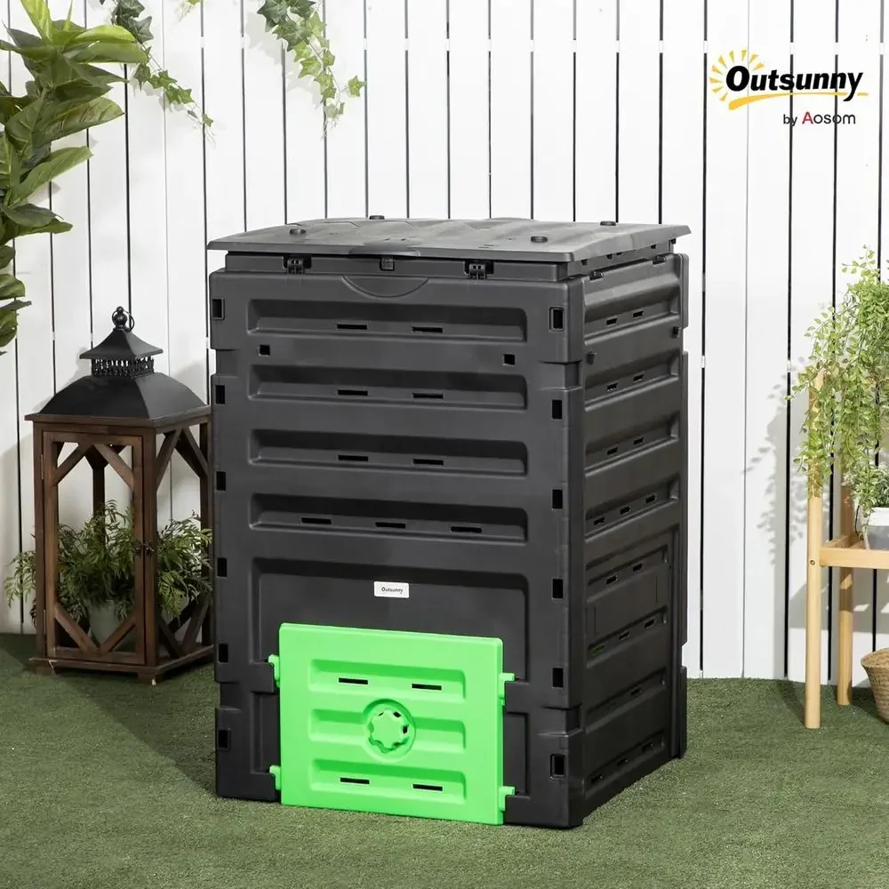 صندوق سماد للحدائق بسعة 120 جا - مراجعة Compost Bin وسعره