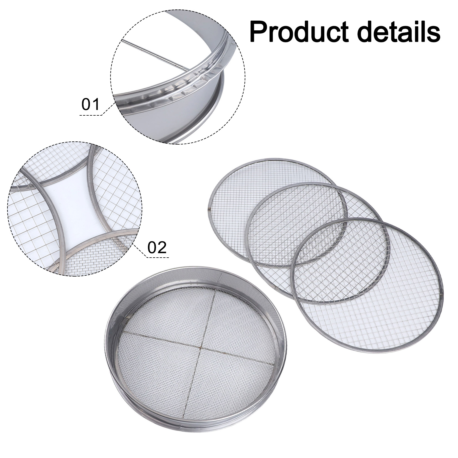 منخل حديقة 4 في 1 مع 4 شبكات ق - مراجعة Garden Sieve Soil وسعره