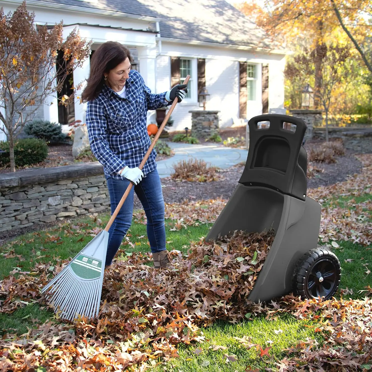 عربة يد متينة سهلة النقل مع صي - مراجعة Gardening Tools Made In Usa وسعره