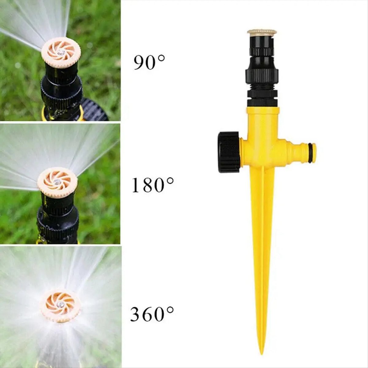 رشاش حدائق AT16 بزاوية 360 درج - مراجعة Gardening Tools Yellow وسعره