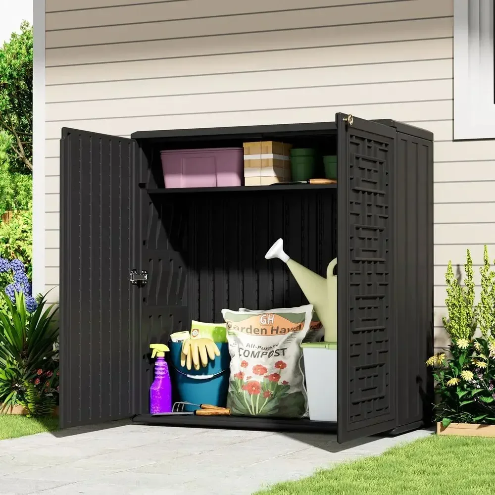 خزانة تخزين خارجية مقاومة للعو - مراجعة Gardening Tools Storage وسعره