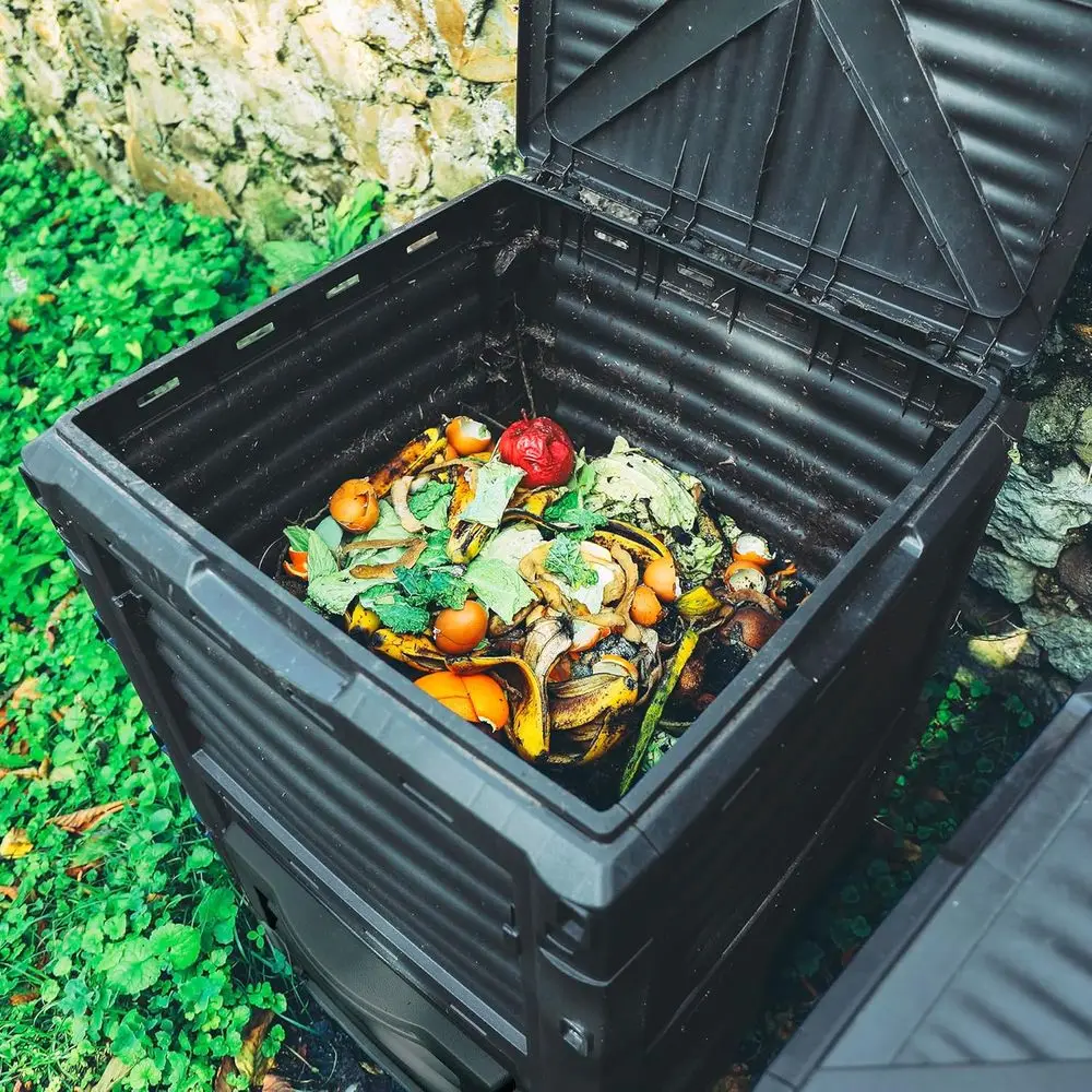 صندوق سماد خارجي كبير سعة 80 ج - مراجعة Compost Bin وسعره