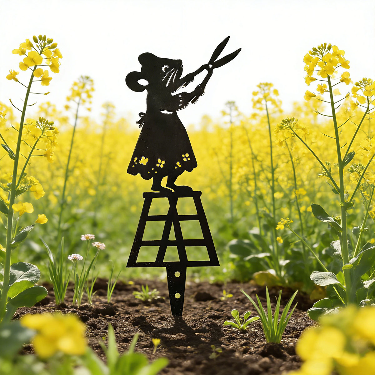 عمود حديقة معدني بتصميم خطوط س - مراجعة Gardening Tools For Home وسعره