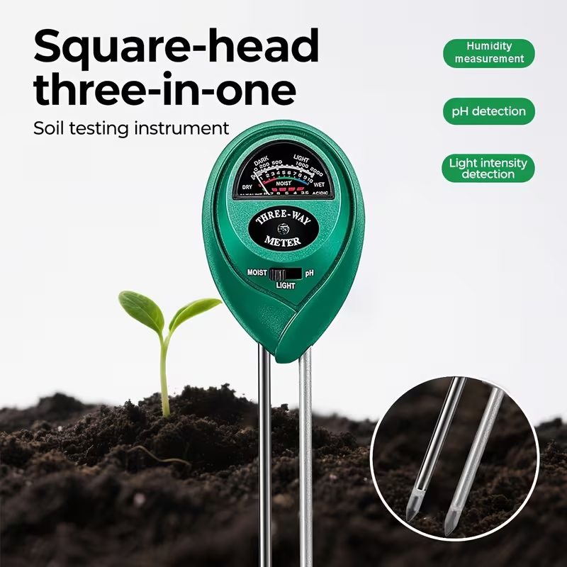 جهاز اختبار التربة 3 في 1 (مقي - مراجعة Gardening Tools And Equipment وسعره