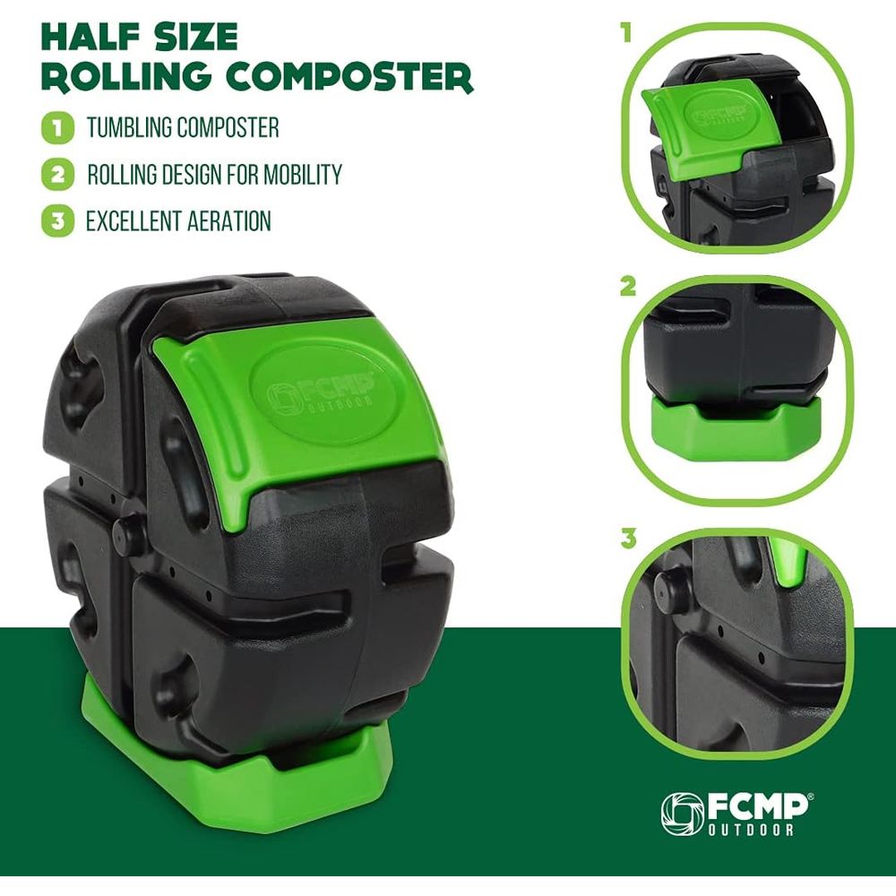 صندوق سماد دوار للحدائق الخارج - مراجعة Compost Bin وسعره