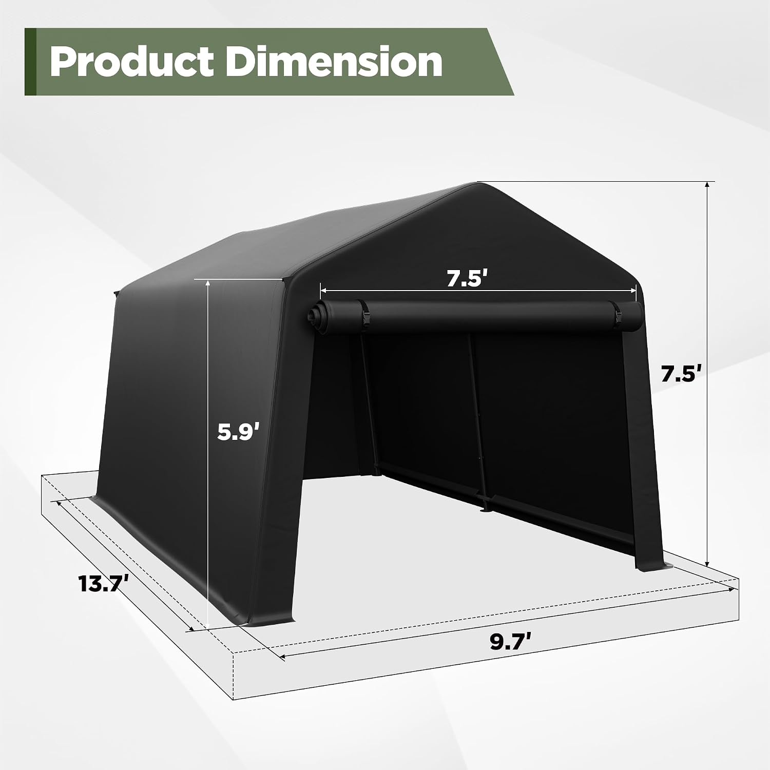 مخزن خارجي محمول 8x14 قدم مقاو - مراجعة Gardening Tools Storage وسعره