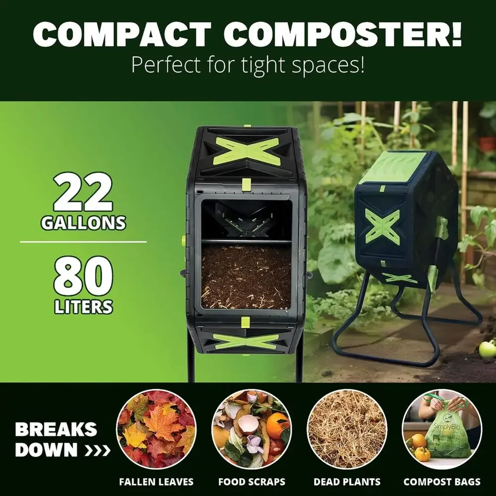 صندوق سماد دوار للاستخدام الخا - مراجعة Compost Bin وسعره