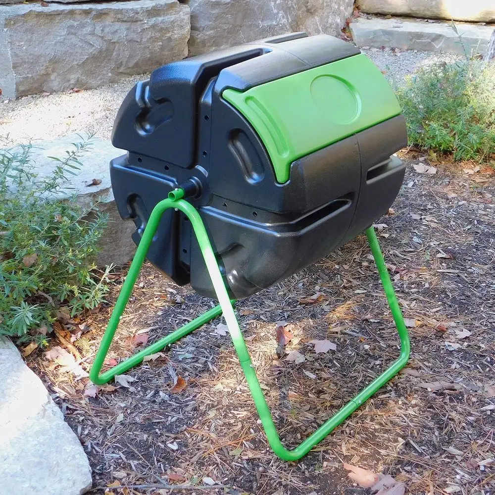 صندوق سماد دوار خارجي أحادي ال - مراجعة Compost Bin وسعره